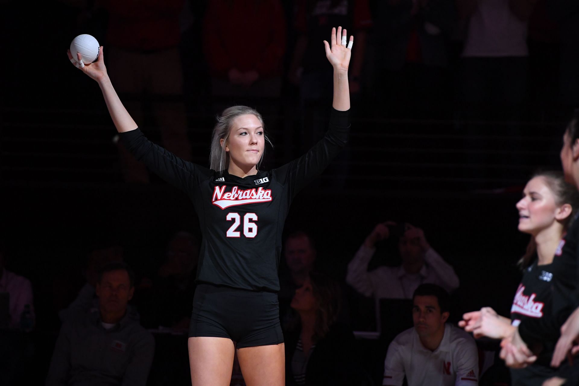 Lauren Stivrins at the 2018 NCAA Division I Women's Volleyball Championship - Source: Getty